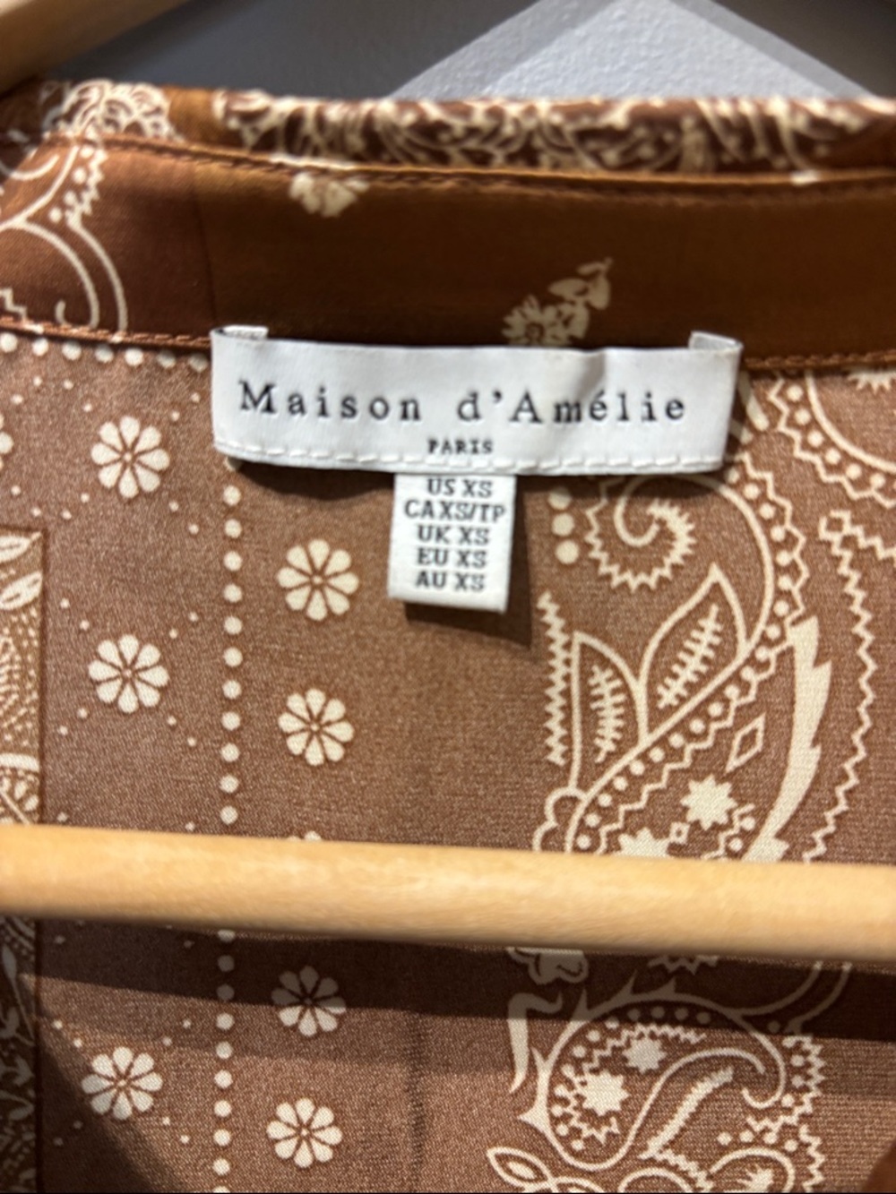 Maison d’Amelie Floral and Paisley Patterned Oversized Blouse - Picture 6 of 7